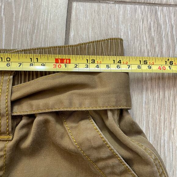 cabi Women’s Size 4 Paperbag Waist Pants Khaki Beige Tie Belt Utility Style 5693 - Picture 5 of 8